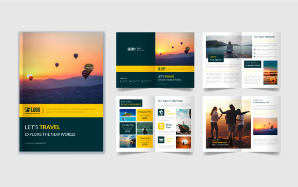 Download Tour &amp; Travel 8 Page Brochure Template - Template Collection
