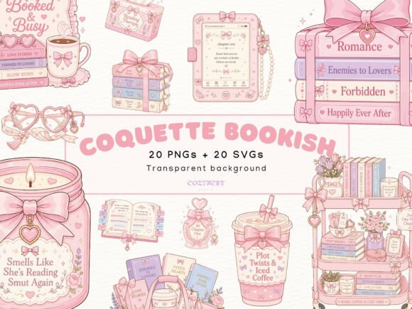 Download Coquette Bookish Cliparts, Romance Books - Romance Collection