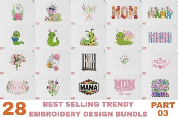 Download Trendy Embroidery Design Bundle - Trendy embroidery Collection